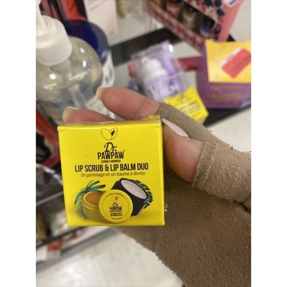 DR.PAWPAW SCRUB & NOURISH, Lip Balm and Scrub, 16 g (Two Scrubs)